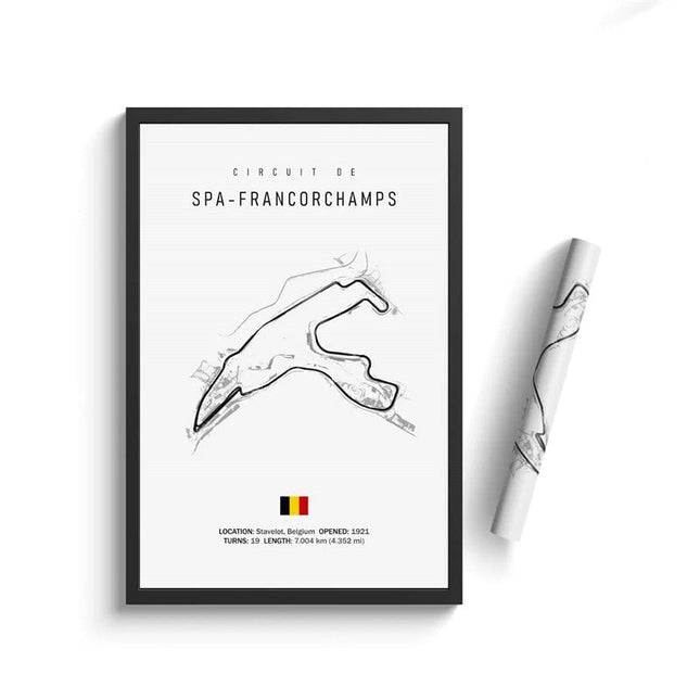 Thrill of the Track: F1 Formula Track Circuit Canvas Poster 