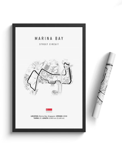 Thrill of the Track: F1 Formula Track Circuit Canvas Poster 