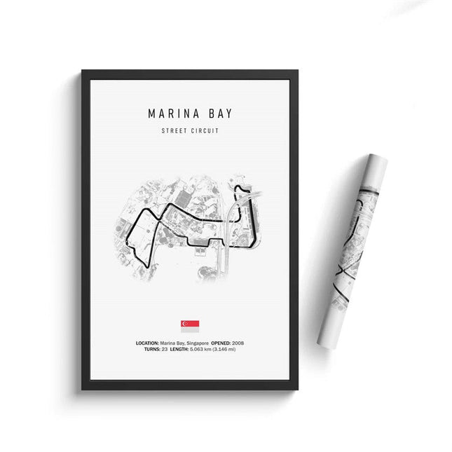 Thrill of the Track: F1 Formula Track Circuit Canvas Poster 