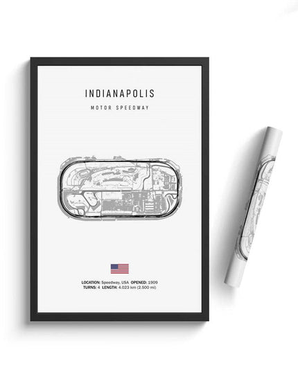 Thrill of the Track: F1 Formula Track Circuit Canvas Poster 