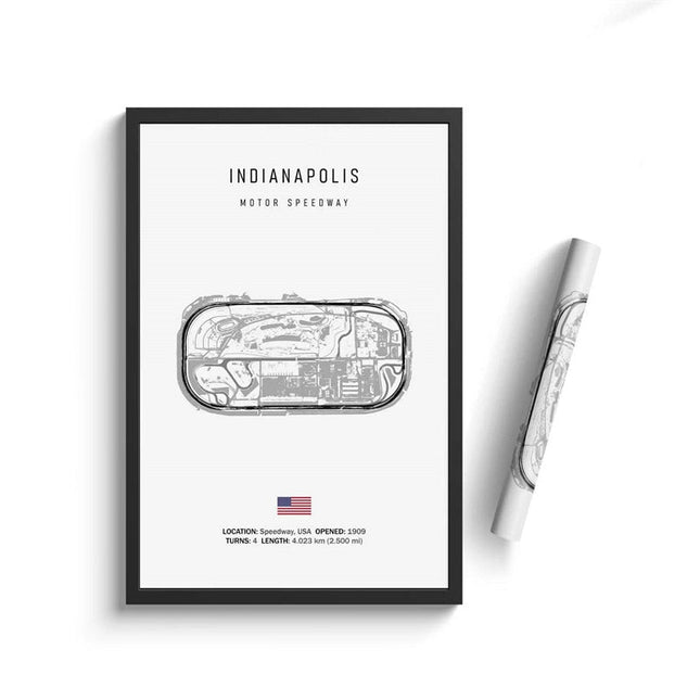 Thrill of the Track: F1 Formula Track Circuit Canvas Poster 