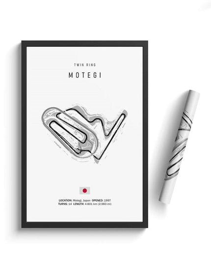 Thrill of the Track: F1 Formula Track Circuit Canvas Poster 
