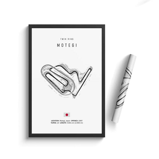 Thrill of the Track: F1 Formula Track Circuit Canvas Poster 