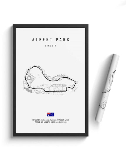 Thrill of the Track: F1 Formula Track Circuit Canvas Poster 