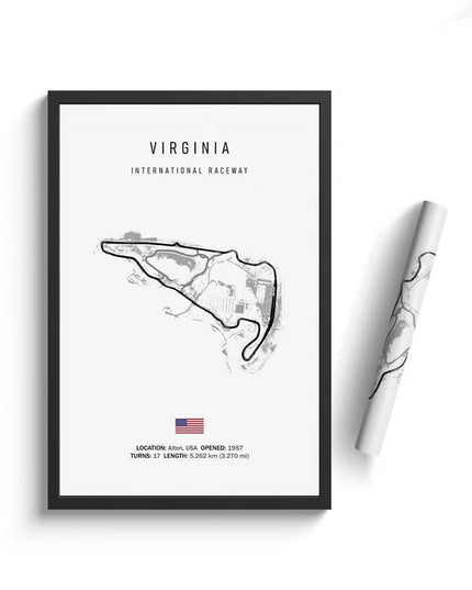 Thrill of the Track: F1 Formula Track Circuit Canvas Poster 