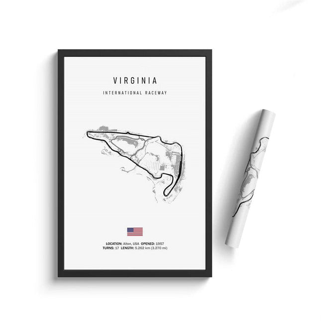 Thrill of the Track: F1 Formula Track Circuit Canvas Poster 