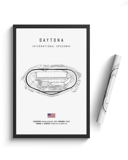 Thrill of the Track: F1 Formula Track Circuit Canvas Poster 