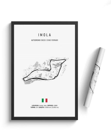 Thrill of the Track: F1 Formula Track Circuit Canvas Poster 