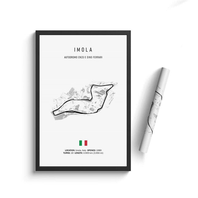 Thrill of the Track: F1 Formula Track Circuit Canvas Poster 