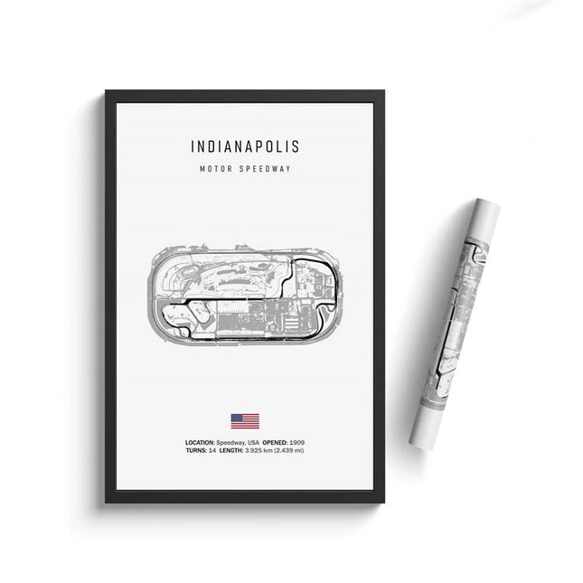 Thrill of the Track: F1 Formula Track Circuit Canvas Poster 