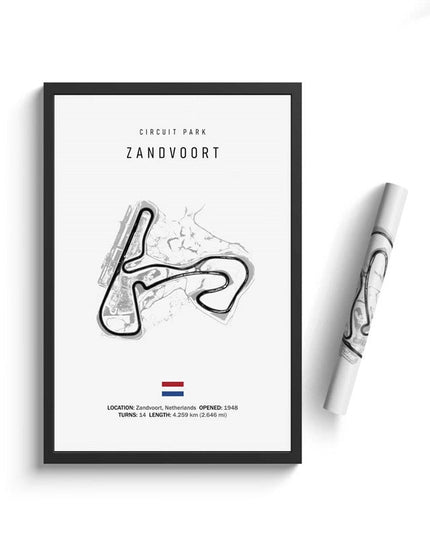 Thrill of the Track: F1 Formula Track Circuit Canvas Poster 