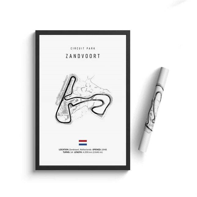 Thrill of the Track: F1 Formula Track Circuit Canvas Poster 