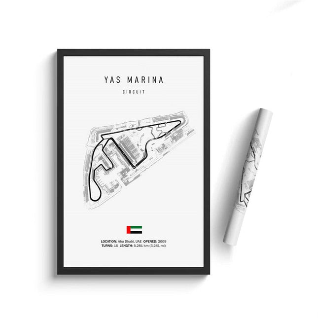 Thrill of the Track: F1 Formula Track Circuit Canvas Poster 