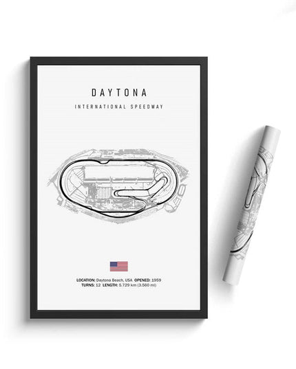 Thrill of the Track: F1 Formula Track Circuit Canvas Poster 