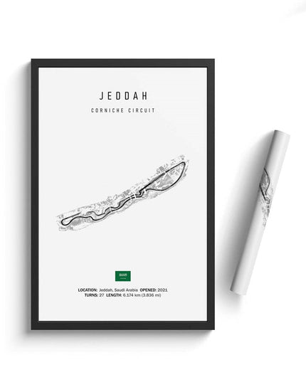 Thrill of the Track: F1 Formula Track Circuit Canvas Poster 