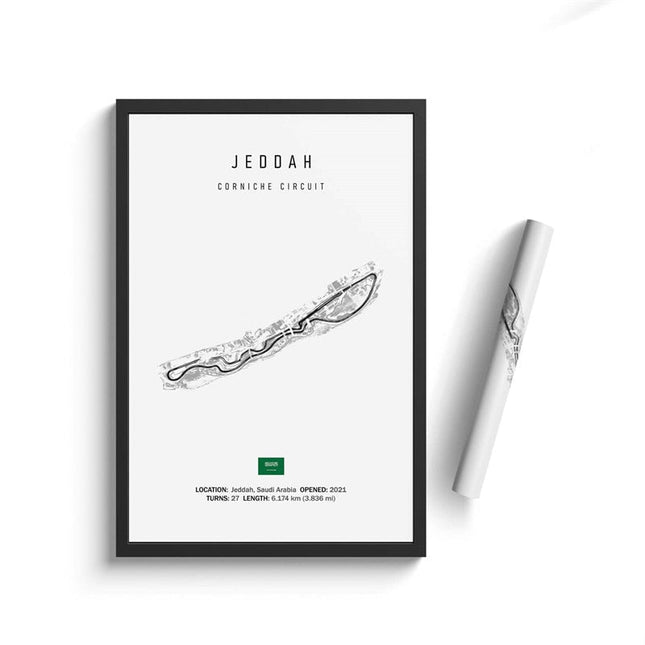 Thrill of the Track: F1 Formula Track Circuit Canvas Poster 