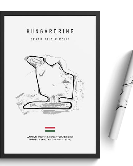 Thrill of the Track: F1 Formula Track Circuit Canvas Poster 