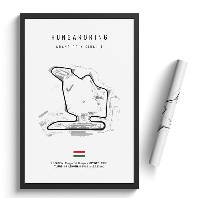 Thrill of the Track: F1 Formula Track Circuit Canvas Poster 