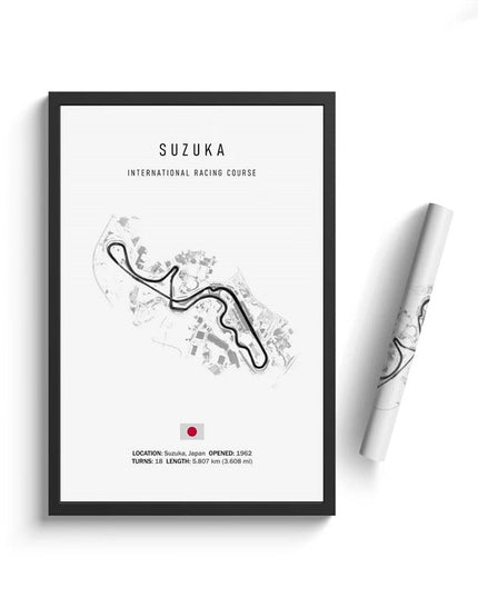 Thrill of the Track: F1 Formula Track Circuit Canvas Poster 