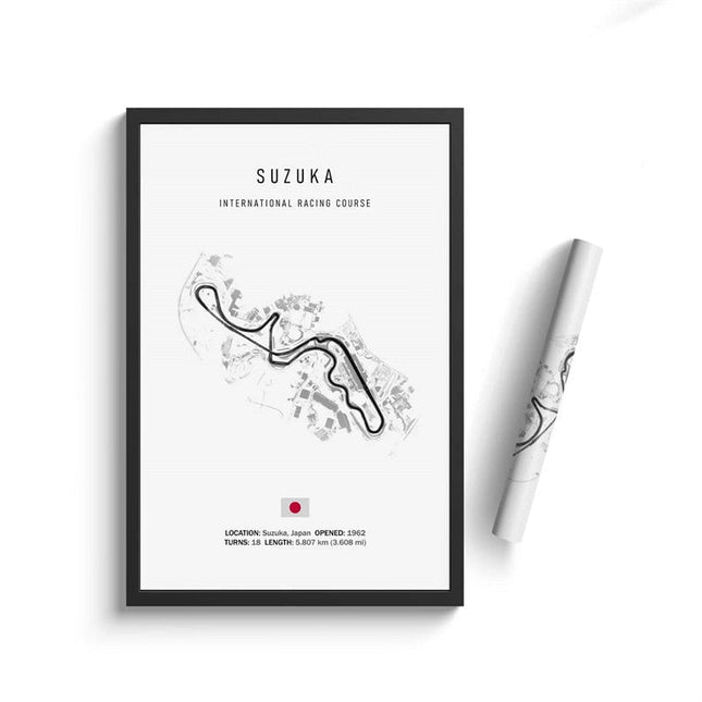 Thrill of the Track: F1 Formula Track Circuit Canvas Poster 