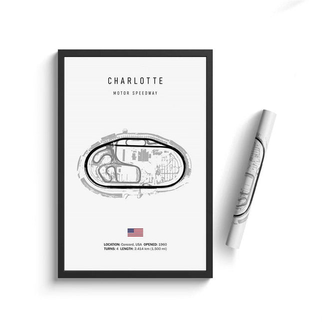 Thrill of the Track: F1 Formula Track Circuit Canvas Poster 
