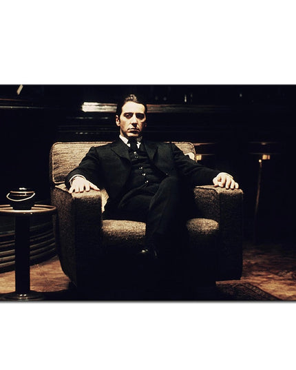 Timeless Icon: Al Pacino in Godfather Classic Movie Canvas Print 