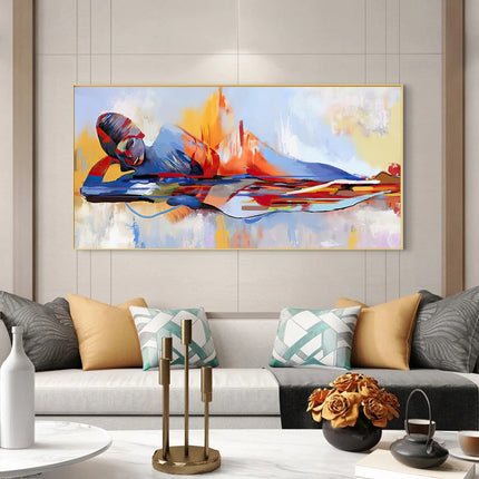 Tranquility Religious - Abstract Lord Buddha Canvas Poster Wall Poster