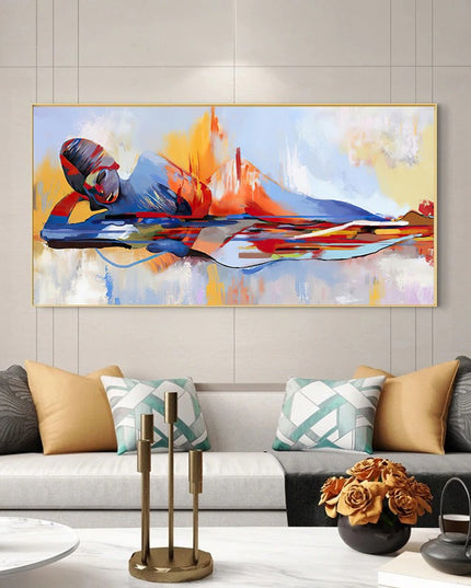 Tranquility Religious - Abstract Lord Buddha Canvas Poster Wall Poster