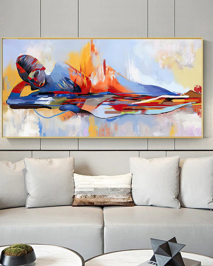 Tranquility Religious - Abstract Lord Buddha Canvas Poster Wall Poster