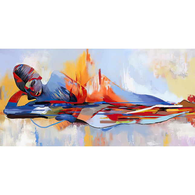 Tranquility Religious - Abstract Lord Buddha Canvas Poster Wall Poster