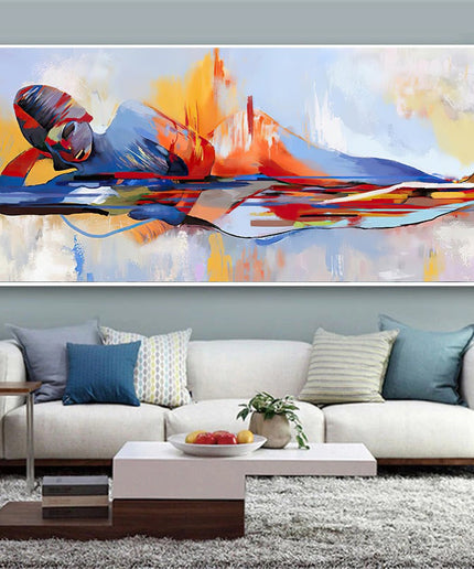 Tranquility Religious - Abstract Lord Buddha Canvas Poster Wall Poster