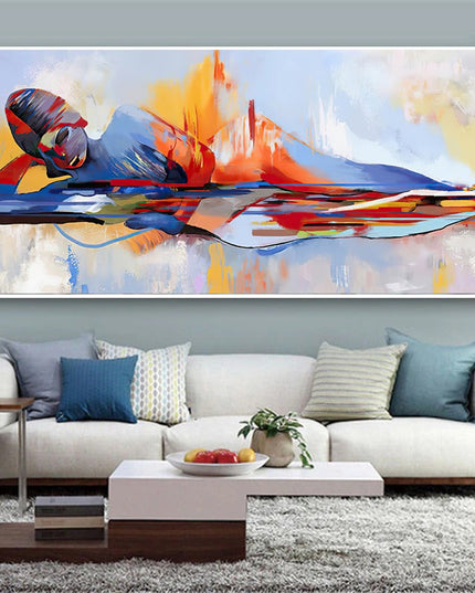 Tranquility Religious - Abstract Lord Buddha Canvas Poster Wall Poster