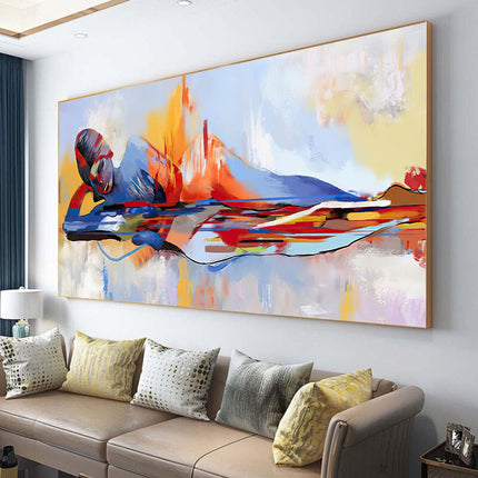 Tranquility Religious - Abstract Lord Buddha Canvas Poster Wall Poster