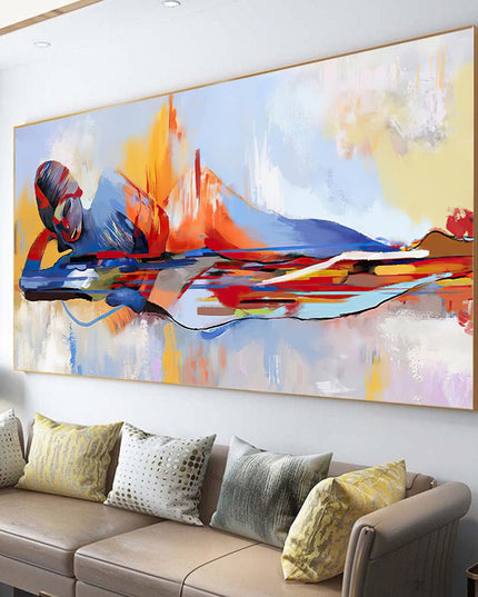 Tranquility Religious - Abstract Lord Buddha Canvas Poster Wall Poster