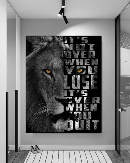 Copy of Majestic Roar - Dazzling Lion King Canvas Poster Wall Poster