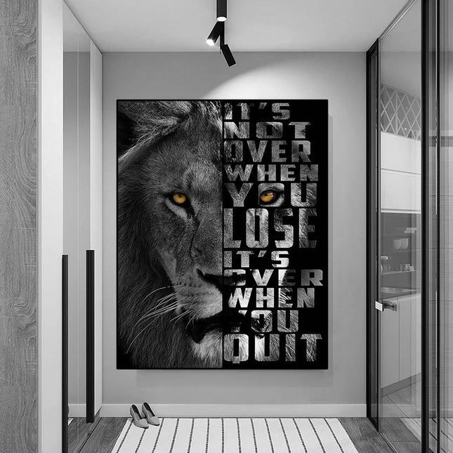 Copy of Majestic Roar - Dazzling Lion King Canvas Poster Wall Poster