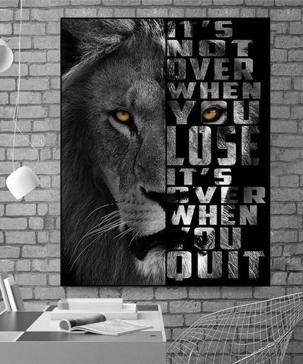 Copy of Majestic Roar - Dazzling Lion King Canvas Poster Wall Poster