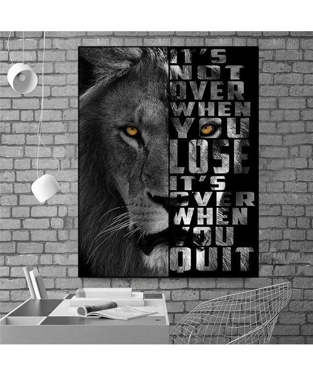Copy of Majestic Roar - Dazzling Lion King Canvas Poster Wall Poster