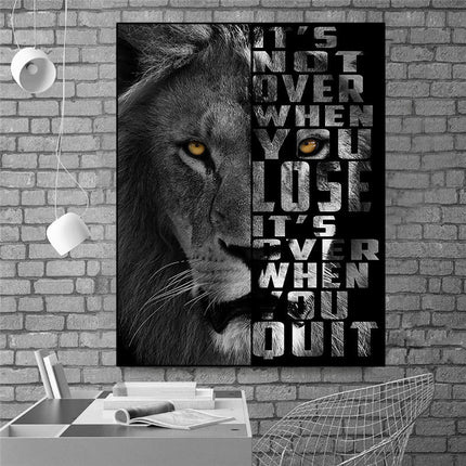 Copy of Majestic Roar - Dazzling Lion King Canvas Poster Wall Poster