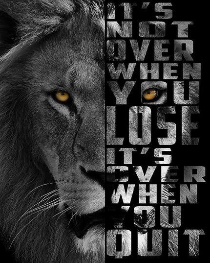 Copy of Majestic Roar - Dazzling Lion King Canvas Poster Wall Poster