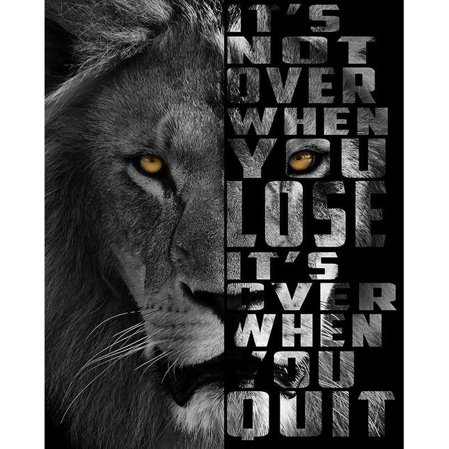 Copy of Majestic Roar - Dazzling Lion King Canvas Poster Wall Poster