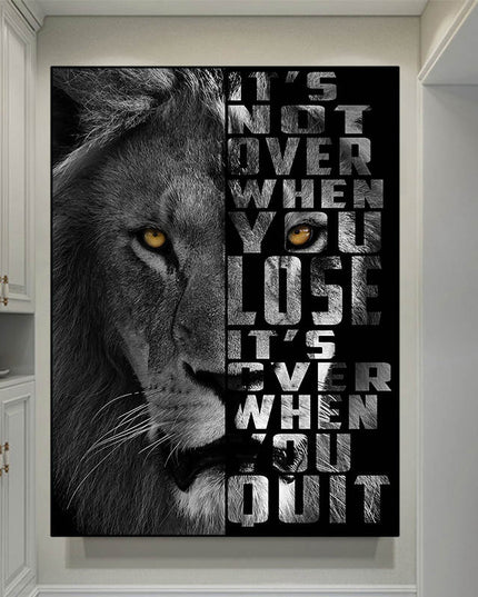 Copy of Majestic Roar - Dazzling Lion King Canvas Poster Wall Poster