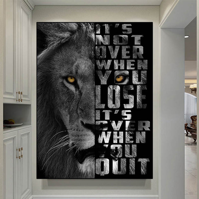 Copy of Majestic Roar - Dazzling Lion King Canvas Poster Wall Poster