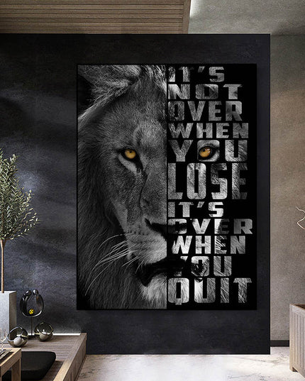 Copy of Majestic Roar - Dazzling Lion King Canvas Poster Wall Poster