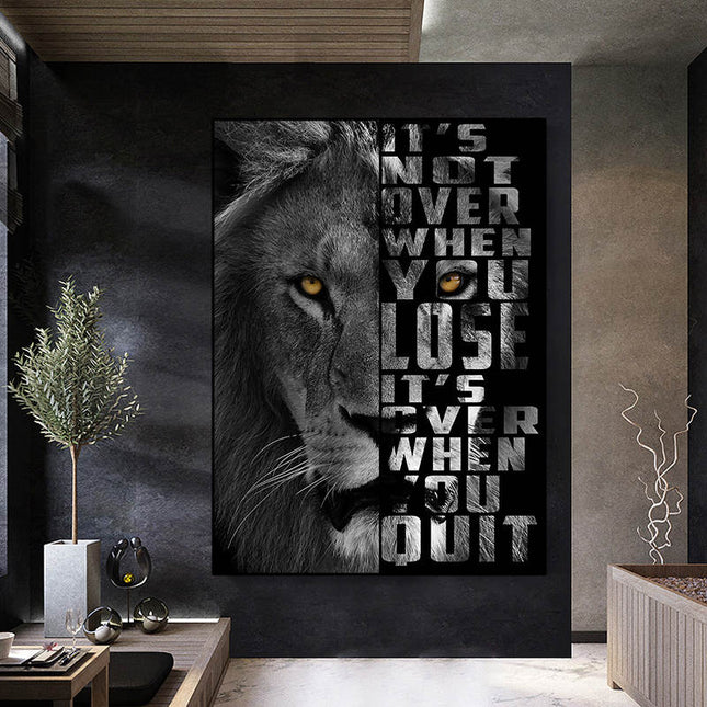 Copy of Majestic Roar - Dazzling Lion King Canvas Poster Wall Poster