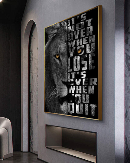 Copy of Majestic Roar - Dazzling Lion King Canvas Poster Wall Poster