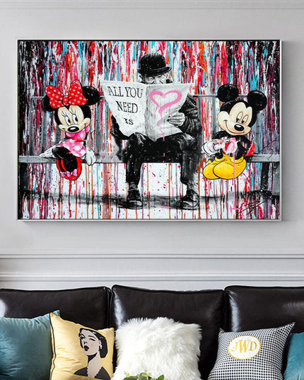 Minnie 4 Mickey Wall Poster