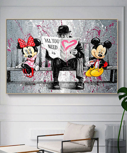 Minnie 4 Mickey Wall Poster
