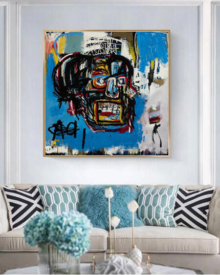 Urban Masterpiece: Jean-Michel Basquiat Untitled 1982 Canvas Print Wall Poster