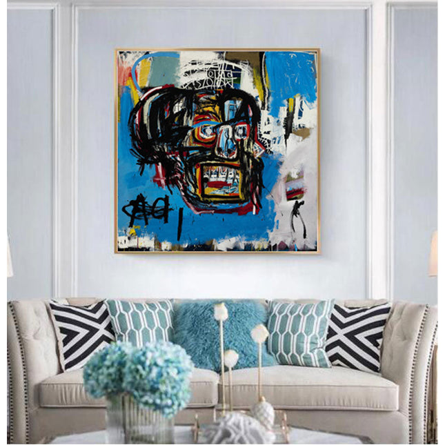 Urban Masterpiece: Jean-Michel Basquiat Untitled 1982 Canvas Print Wall Poster